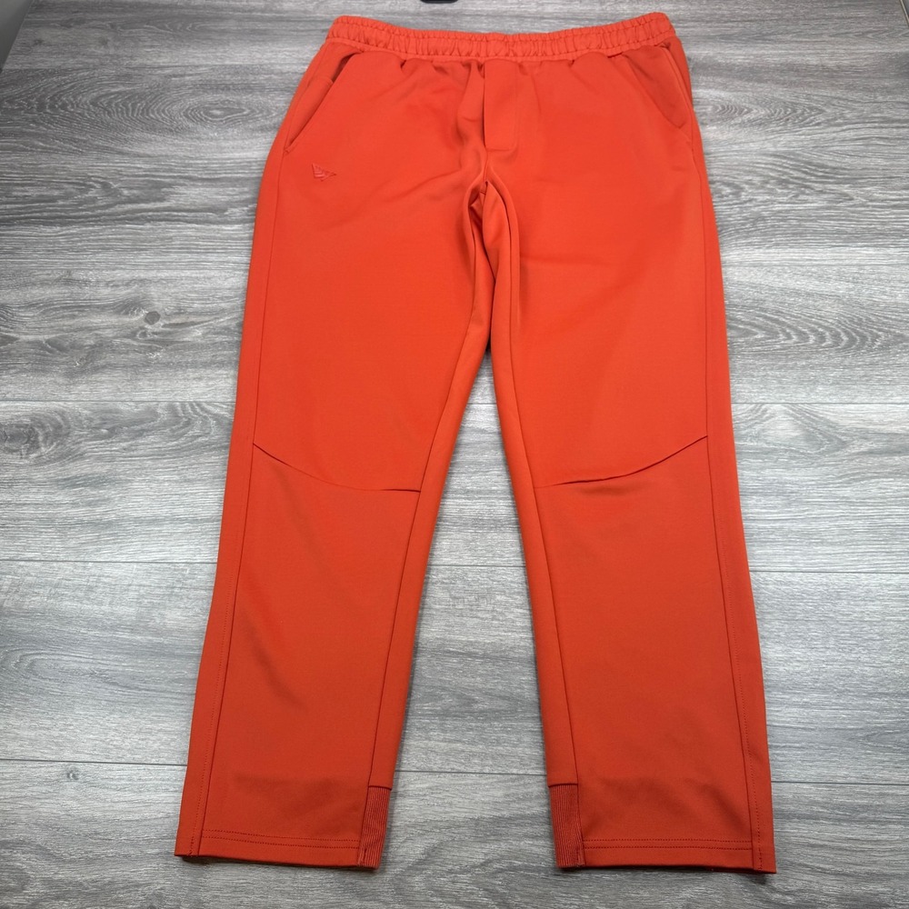 Paper Planes Track Pants Men XXL Orange Stretch Athletic Joggers Logo Streetwear
